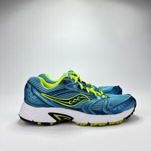 Saucony Oasis 2 Blue Green Athletic Comfort Running Shoes Sneaker Women's Size 9